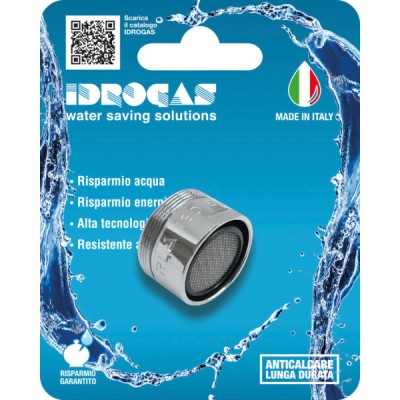 Aeratore vasca ottone cromato 28x1 maschio blister