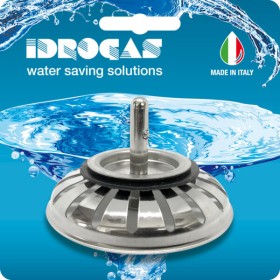 Cestello per lavello lux inox blister diametro 83 mm.perno lungo