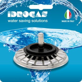 Cestello per lavello lux inox ribassato blister d.83 mm.perno corto