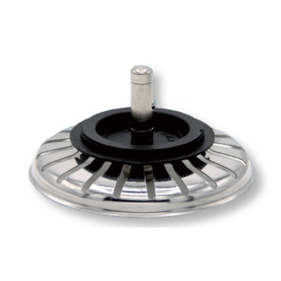 Cestello per lavello lux inox sacchetto da 20 pz d.83 mm.perno corto