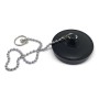 Tappo lavello con catenella pvc nero d.40 cf.da 25pz