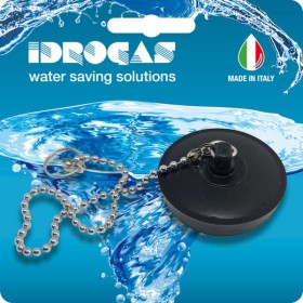 Tappo lavello con catetella pvc nero d.40 blister