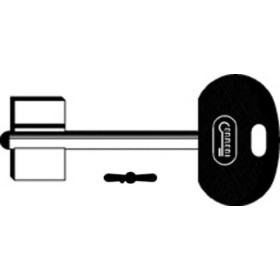 Chiave Doppia Mappa Testa Plastica 1MO6P165 (SLC 5MT3BP)