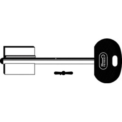 Chiave Doppia Mappa Grandi Testa Plastica 2MO10RP165 (SLC 5MT9BP)