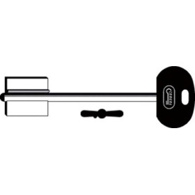 Chiave Doppia Mappa Grandi Testa Plastica 2MO8RP165 (SLC MTNCBP)