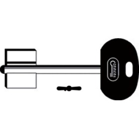 Chiave Doppia Mappa Grandi Testa Plastica 2MO9RP165 (SLC 5MT7BP)