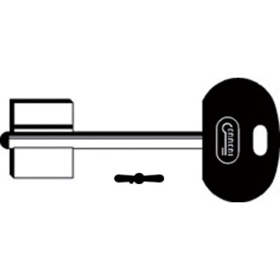 Chiave Doppia Mappa Grandi Testa Plastica 2MO9RP165 (SLC 5MT7BP)