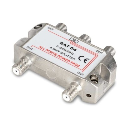 Partitore 1in-4out per segnali d'antenna satellitari