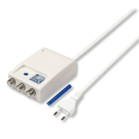Amplificatore da interno per segnali TV/DVB c/connessioni F.