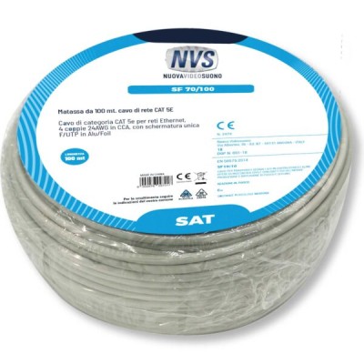 Cavo di rete Cat.5 in matassa da 100 metri