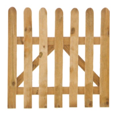 Cancello in legno di pino massello per steccato cm.100x100x3,2