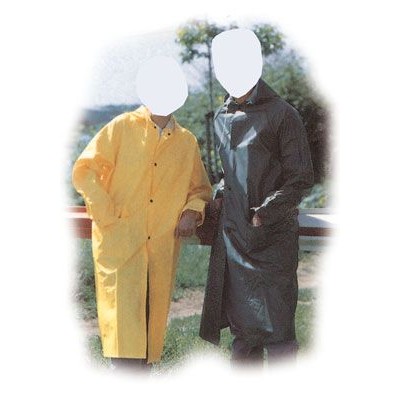 Cappotto impermeabile in pvc verde