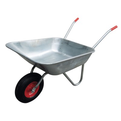 Carriola con vasca in acciaio zincato lt.75 portata kg.100