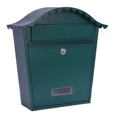 Cassetta lettere House in acciaio vericiato verde