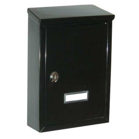 Cassetta lettere Prima in acciaio verniciato colore nero cm.21x6,5x30h