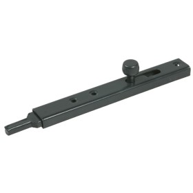 Catenaccio profilato con punta tonda acciaio plastificato nero mm.200