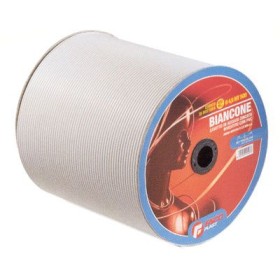 Cavetto Biancone in acciaio zincato rivestito in pvc D.mm.5 bob.mt.500