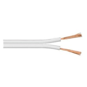 Cavo piatto bianco bipolare 2x0,75mmq bobina mt.100