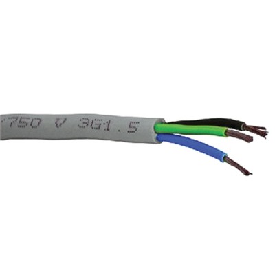 Cavo grigio tripolare 3x1mmq bobina mt.100