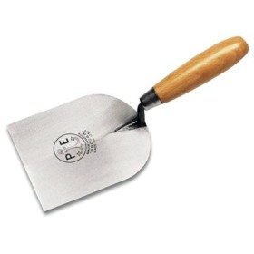 Cazzuolino svizzero punta quadra in acciaio e legno verniciato mm.120