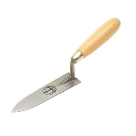 Cazzuolino foglia di olivo in acciaio e legno verniciato mm.140