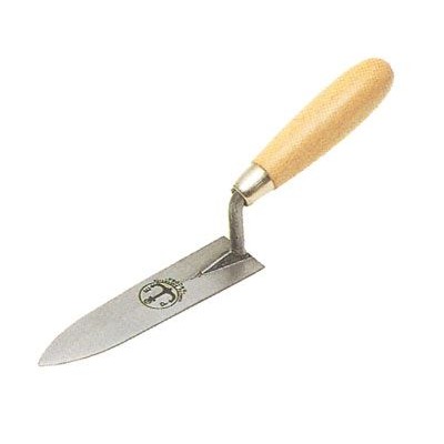 Cazzuolino foglia di olivo in acciaio e legno verniciato mm.140