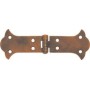 Cerniera piana in ottone finitura ferro antico mm.135x47