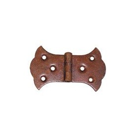 Cerniera piana in acciaio finitura ferro antico mm.88x52