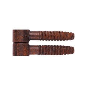 Cerniera Anuba in acciaio finitura ferro antico mm.9x12