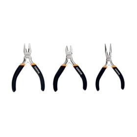 Set 3 mini pinze universale,becco lungo,trochese taglio laterale 115mm
