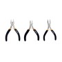 Set 3 mini pinze universale,becco lungo,trochese taglio laterale 115mm