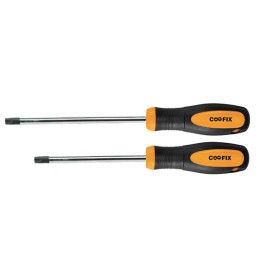 Set 2 cacciaviti torx CRV manico ergonomico antiscivolo magnetico