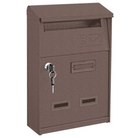 Cassetta lettere italia 21x10x32h nero/rame