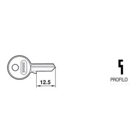 Chiave per lucchetto mm.15+20 Potent