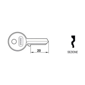 Chiave per lucchetto mm.30 Potent