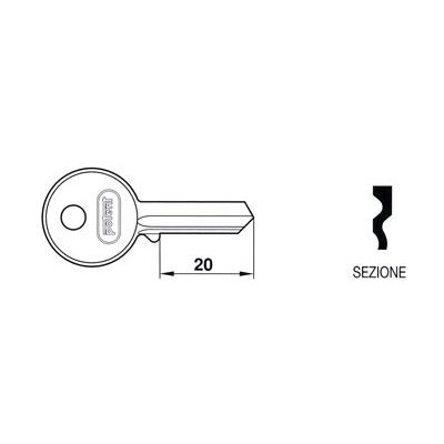 Chiave per lucchetto mm.30 Potent