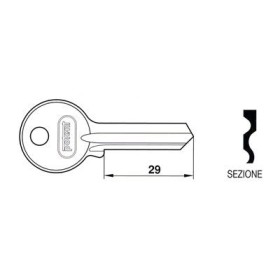 Chiave per lucchetto mm.70 Potent