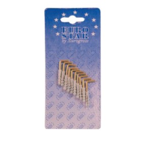 Chiodi finitura dorata per quadri con tassello mm.5 in blister 10pz.