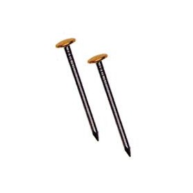 Chiodi acciaio testa ottonata mm.1,4x25 in scatolo 100pz.