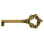 Chiave in ottone finitura bronzo antico mappa standard lunghezza mm.71