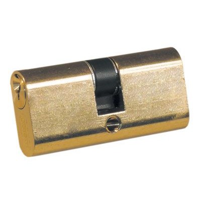 Cilindro profilo ovale in ottone 3 chiavi lungh.mm.61(28+33) Potent