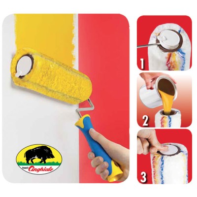 Rullo con serbatoio Roller in tessuto poliammide a pelo lungo S.262