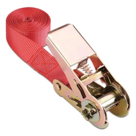 Cinghia ancoraggio poliestere con crick rottura kg.1400 mm.25x5mt