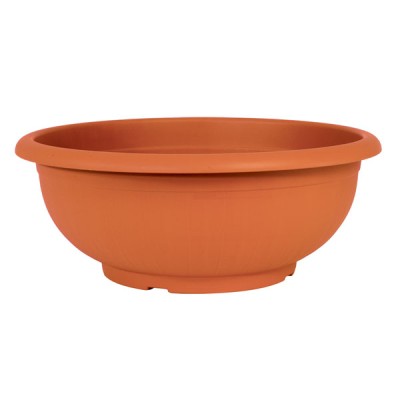 Ciotola Capri resina D.cm.40 altezza cm.15 lt.11,2 terracotta