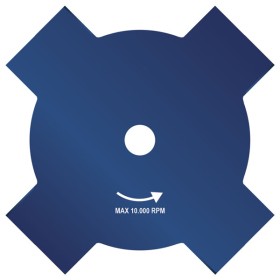 Disco in acciaio 4 denti per decespugliatore mm. 255x25,4x1,4 (038)