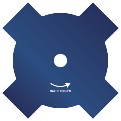 Disco in acciaio 4 denti per decespugliatore mm. 255x25,4x1,4 (038)