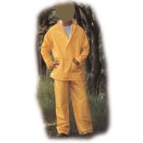 Completo impermeabile in PVC colore giallo mis.XL
