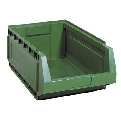 Contenitore assemblabile lateralmente e sovrapponibile verde C504