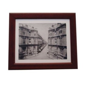 Cornice casale noce anticato con stampe assort. cm.40x60 sostituibili