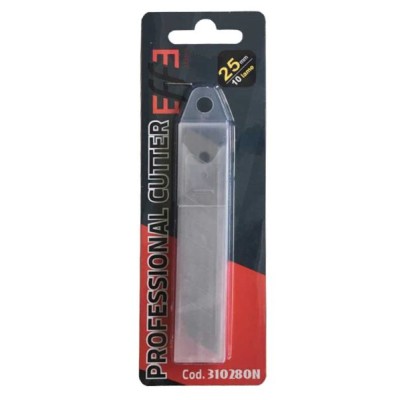 Lame tranciabili di ricambio per cutter da mm.25 confezione da pz.10